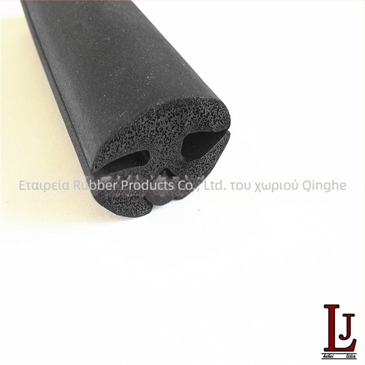 Λωρίδα σφράγισης EPDM από καουτσούκ — σφράγιση κατά σκόνης, θερμοκρασία λειτουργίας 120°C, πίεση λειτουργίας 5, εφαρμογές: αυτοκίνητα, κοντέινερ, ψυγεία, ηλεκτρικές συσκευές, πόρτες και παράθυρα