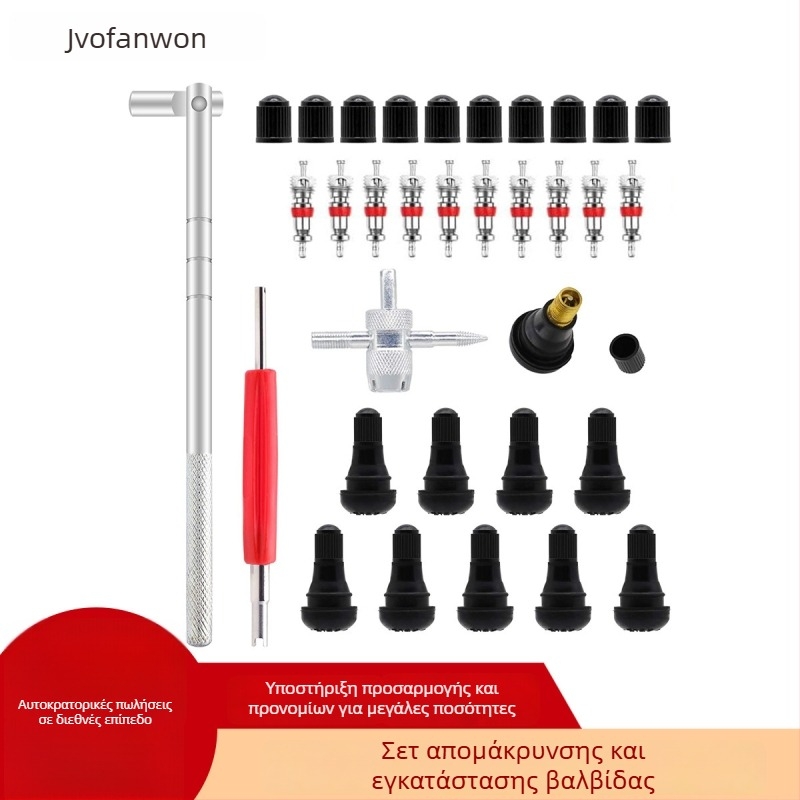 Κλειδί αφαίρεσης πυρήνα βαλβίδας ελαστικού και σετ εγκατάστασης – σώμα από χαλκό, τύπος βιδώματος, μάρκα Wofan, συμβατό με αυτοκίνητα, μοτοσικλέτες, ηλεκτρικά οχήματα και ποδήλατα