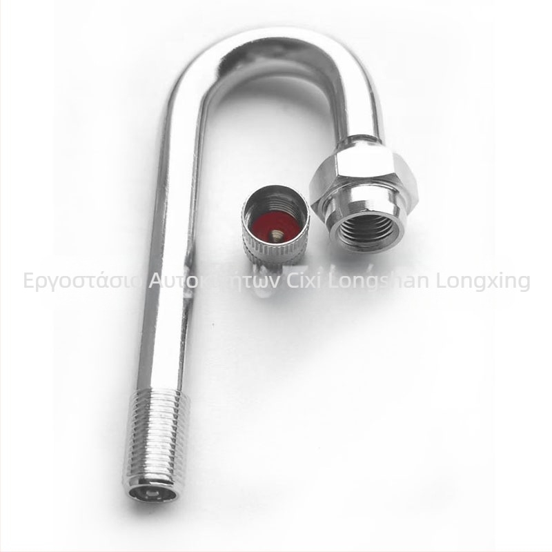 Βαλβίδα χωρίς σωληνάκι με γωνιακό εξάρτημα επέκτασης, ορειχάλκινο σώμα, στεγανοποίηση με βίδα, κατάλληλη για αυτοκίνητα, λεωφορεία, φορτηγά, μοτοσικλέτες και ποδήλατα