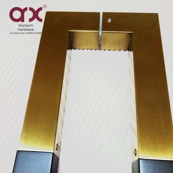 Λαβή πόρτας από γυαλί – ανοξείδωτο ατσάλι; μοντέλο Q-3025; κρυφή εγκατάσταση; τοποθέτηση στο κέντρο της πόρτας; Νέο κινεζικό στυλ