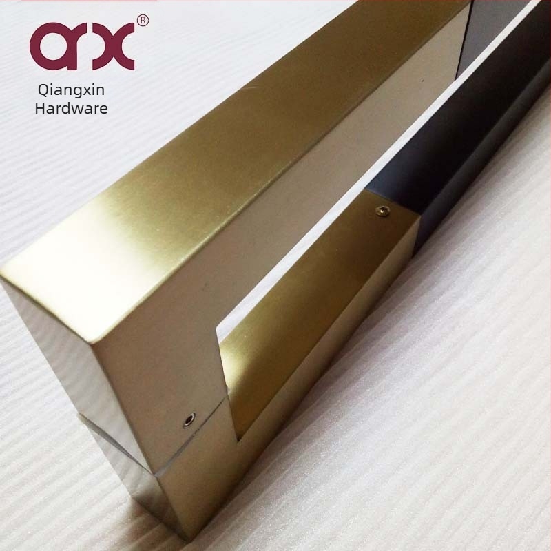 Λαβή πόρτας από γυαλί – ανοξείδωτο ατσάλι; μοντέλο Q-3025; κρυφή εγκατάσταση; τοποθέτηση στο κέντρο της πόρτας; Νέο κινεζικό στυλ