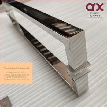 Χειρολαβή πόρτας από ανοξείδωτο χάλυβα 304 – Μοντέλο Hj-01, Νέο κινεζικό στυλ, Κεντρική τοποθέτηση στην πόρτα, Κρυφή εγκατάσταση