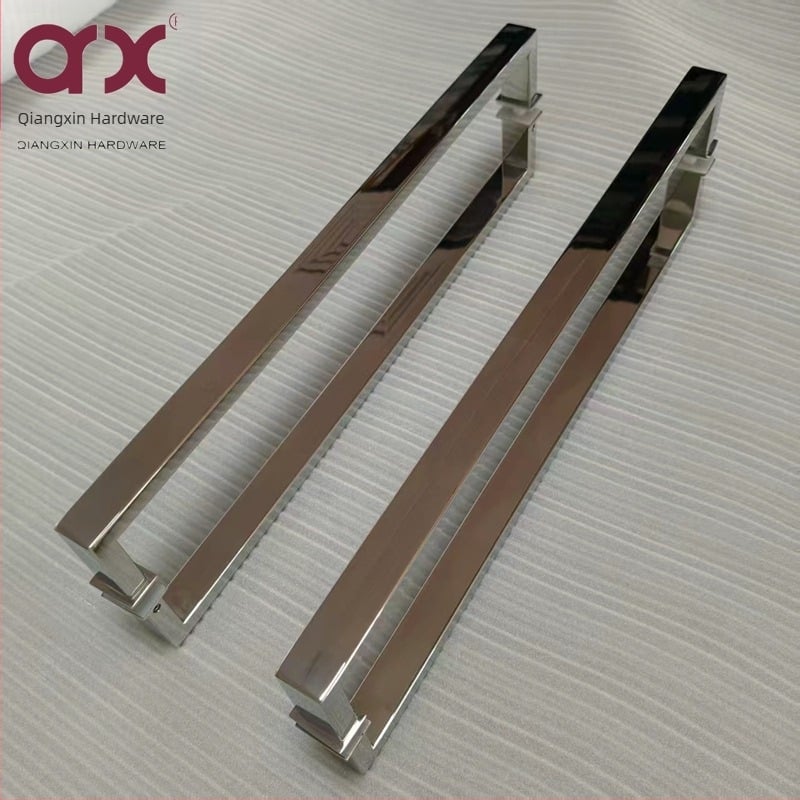 Χειρολαβή πόρτας από ανοξείδωτο χάλυβα 304 – Μοντέλο Hj-01, Νέο κινεζικό στυλ, Κεντρική τοποθέτηση στην πόρτα, Κρυφή εγκατάσταση