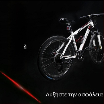 USB επαναφορτιζόμενο πίσω φανάρι ποδηλάτου με λειτουργία φρένου και προειδοποίησης