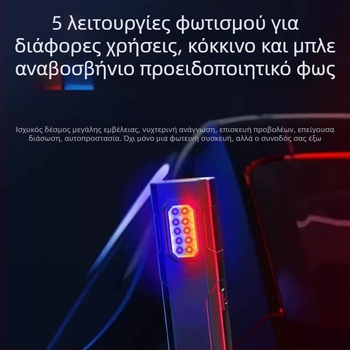 Φορητός φακός χειρός με μαγνητική βάση, LED 3W, διάρκεια ζωής LED 99999 h, αδιάβροχος