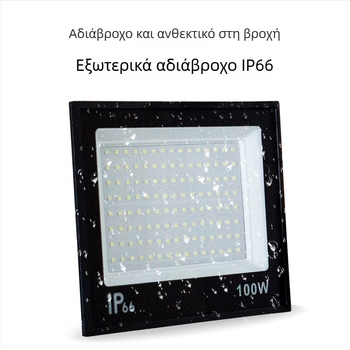 Φωτιστικό LED εργασίας με IP66, 30000 lm, δέσμη 120°, AC 85-265V, 50/100W