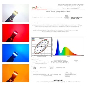 T10 LED φως για πινακίδα κυκλοφορίας και φωτισμό ανάγνωσης, 12V, 18SMD 3014, 6500K, 2.1W