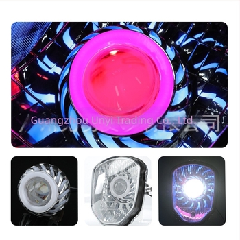 U6 LED εμπρός προβολέας μοτοσικλέτας με Angel Eye και Demon Eye, καθολικός, 12-80V, 3000LM, 7W, IP67