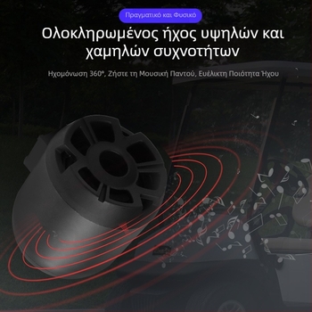 KH075 Bluetooth ηχείο μοτοσικλέτας – ABS περίβλημα, 12–150V, 12–18W, κατάλληλο για μοτοσικλέτες και ηλεκτρικά οχήματα