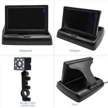 Οθόνη LCD αυτοκινήτου, μοντέλο 40301, ανάλυση 480x272, είσοδο CVBS