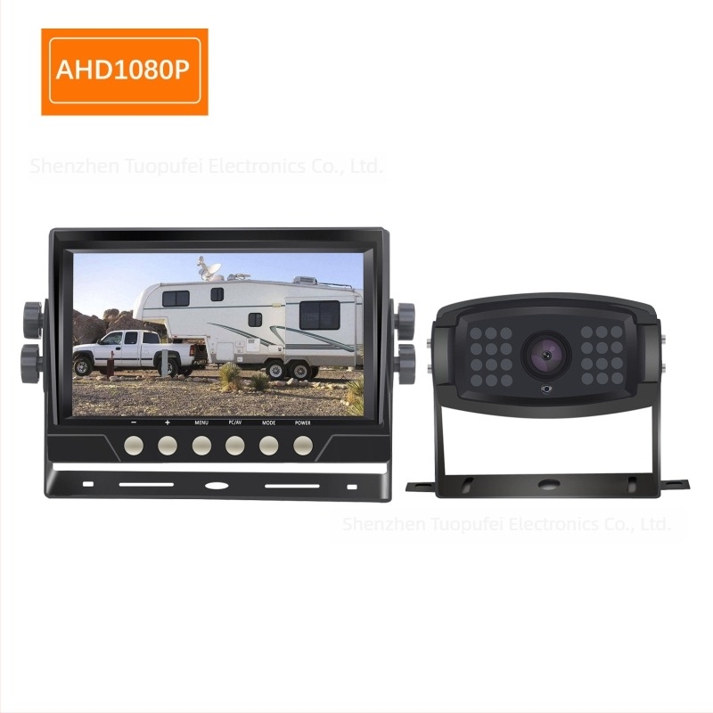 TOPFAME AHD-7010 Οθόνη Πίσω Αυτοκινήτου, 7 ιντσών TFT LCD Monitor, Είσοδος AHD 1080P, Ανάλυση 1920x1080P, Γωνία Κάμερας 120°