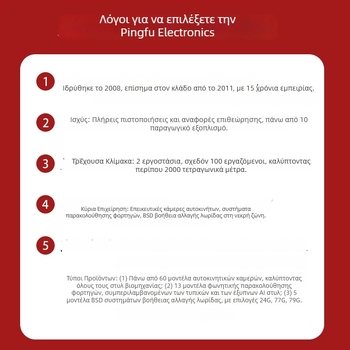 Σύστημα παρακολούθησης νεκρών γωνιών αυτοκινήτου με βοήθεια αλλαγής λωρίδας και ραντάρ μικροκυμάτων (ανίχνευση σε απόσταση 10 m, οθόνη στο εσωτερικό καθρέπτη, τροφοδοσία 12V, ειδοποίηση φωτός και ήχου, -30°C έως 80°C)