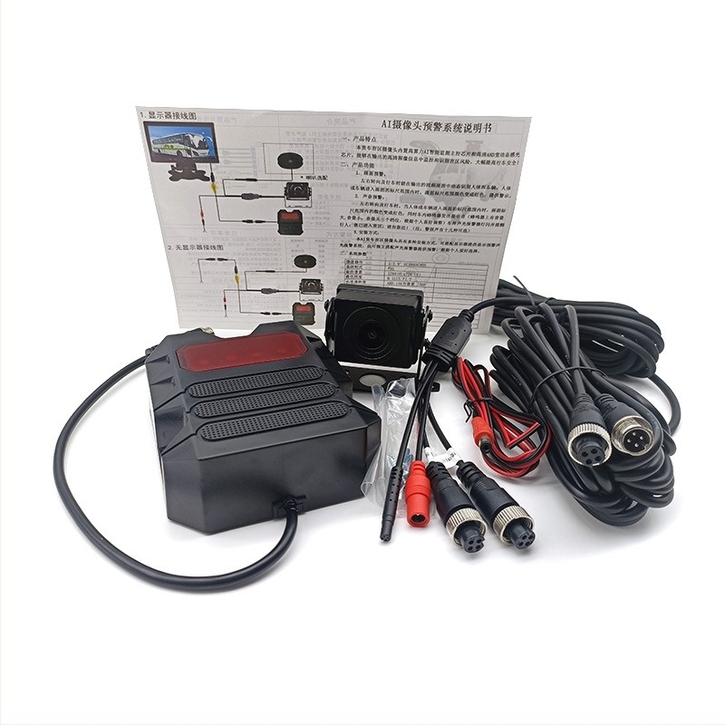 RX-029A LED προειδοποιητικό φως με ραντάρ νεκρού σημείου και φωνητική ειδοποίηση αντίστροφης κίνησης για κατασκευαστικά οχήματα — 36V