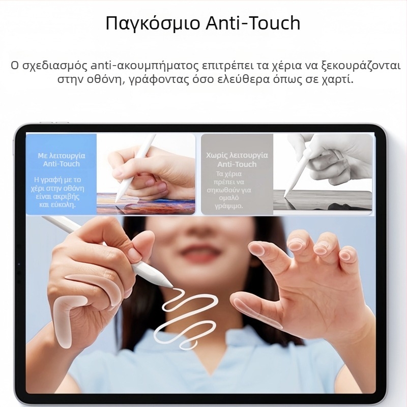 Stylus για iPad με μαγνητική προσάρτηση, φόρτιση Type-C, μοντέλο Q6, κυκλοφόρησε το 2025, συμβατό με iPad
