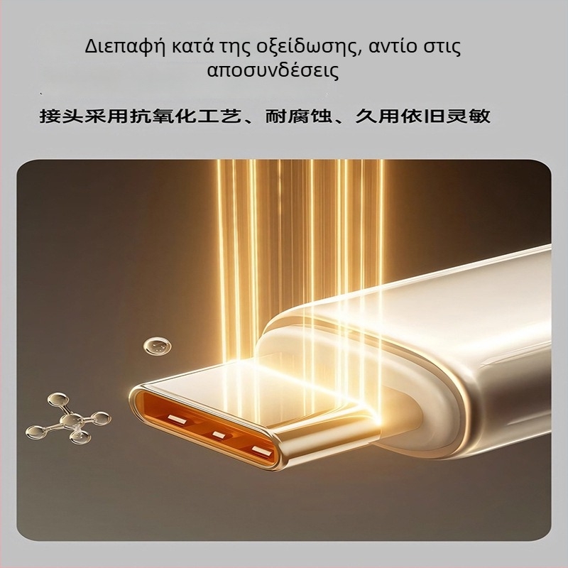 Καλώδιο USB-C PD 100W γρήγορης φόρτισης για iPhone 15/16/17, Huawei, Honor και Vivo tablet