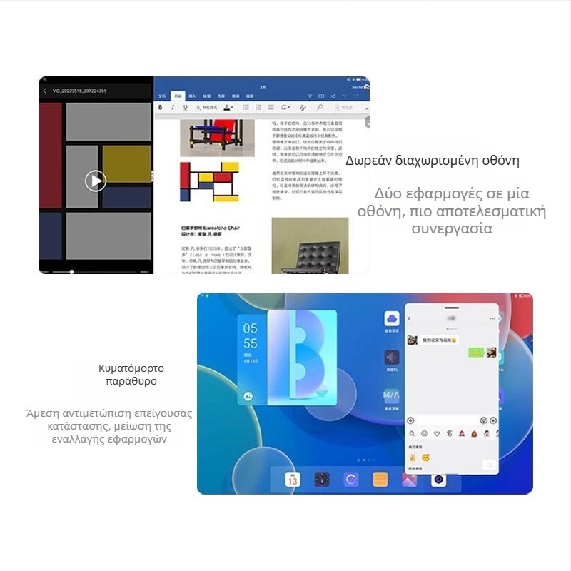 Νέο tablet με κυκλική κάμερα 960 (Android; MTK οκταπύρηνος επεξεργαστής 1,66 GHz; 250 GB αποθήκευση; 4G; κάμερα 5 MP)