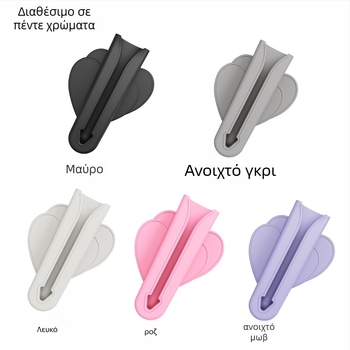 Pinli θήκη κραγιόν από σιλικόνη με κλιπ και αυτοκόλλητο πίσω – καθολική βάση για κινητό/tablet