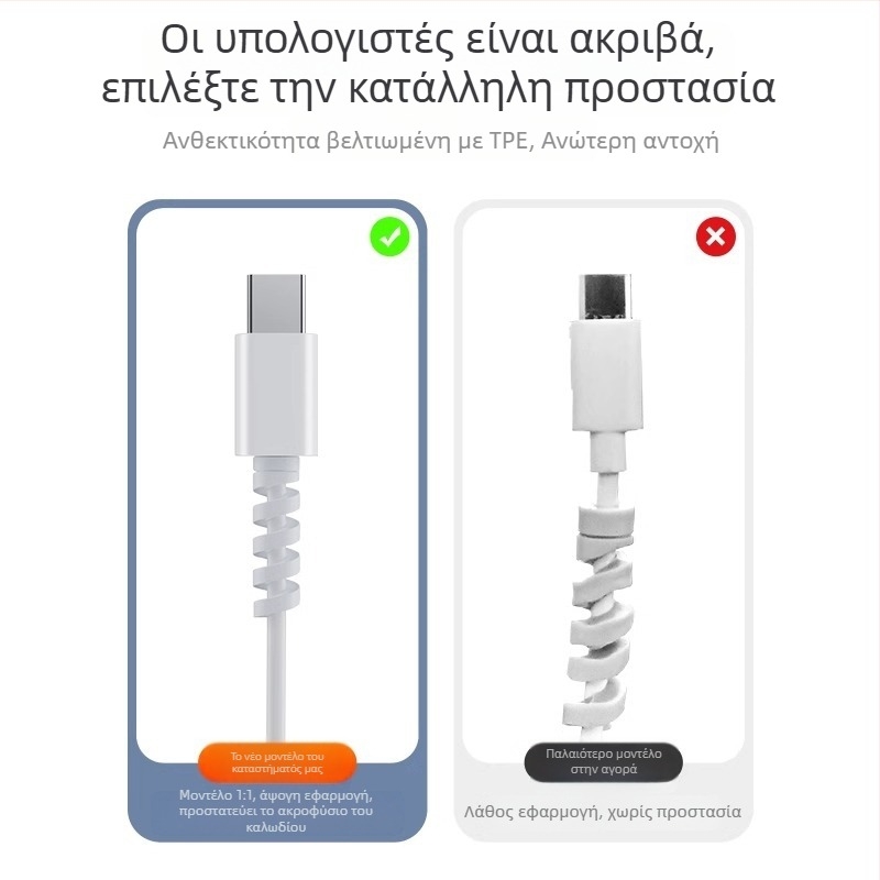 urkazf Θήκη προστασίας για προσαρμογέα τροφοδοσίας MacBook | Πλαστικό, Σιλικόνη