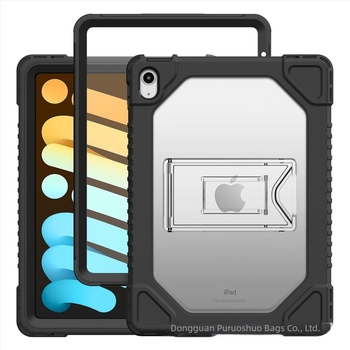 Θήκη προστασίας για iPad 10ης γενιάς, 10,9 ιντσών, με πτυσσόμενο στήριγμα, διαφανές περίβλημα από PC