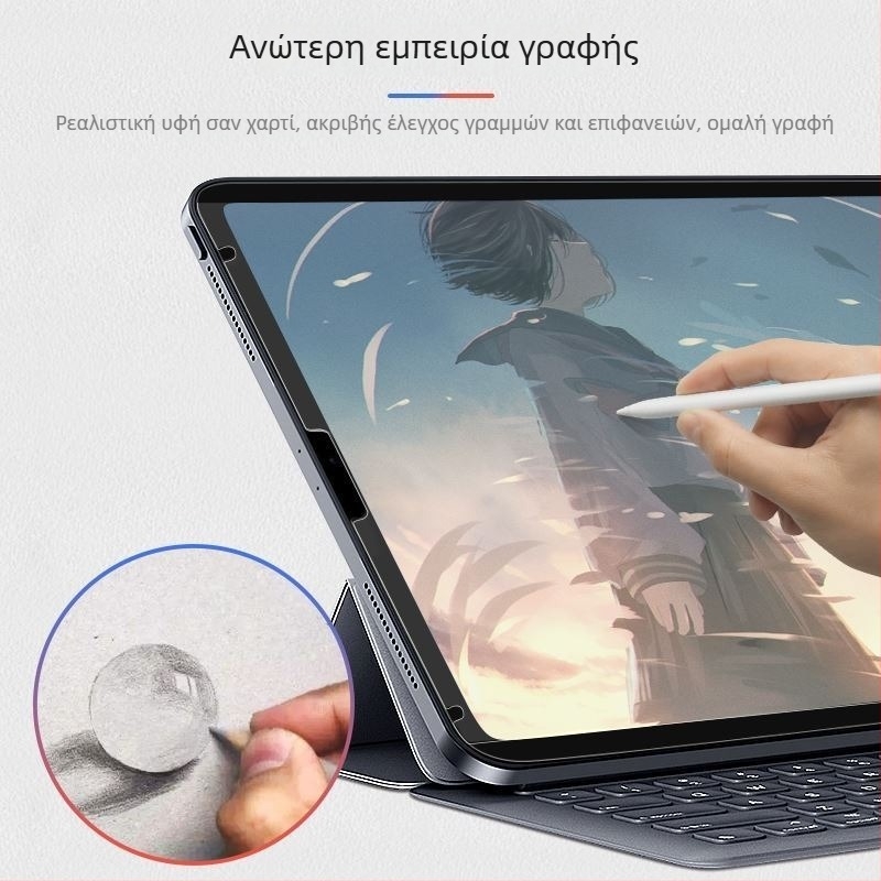Προστατευτικό οθόνης με μαγνητική προσκόλληση για iPad 10.2 ιντσών – συμβατό με iPad Air 5, Nano HD, ματ φινίρισμα, αντι-δακτυλικά αποτυπώματα, αφαιρούμενο