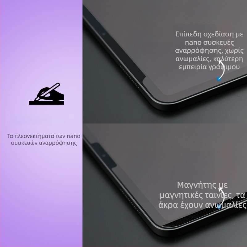 PET εμπρός μεμβράνη για ταμπλέτες – ματ, ανθεκτικό στη σκόνη, αντιδακτυλικό; συμβατό με Apple iPad, Huawei MatePad