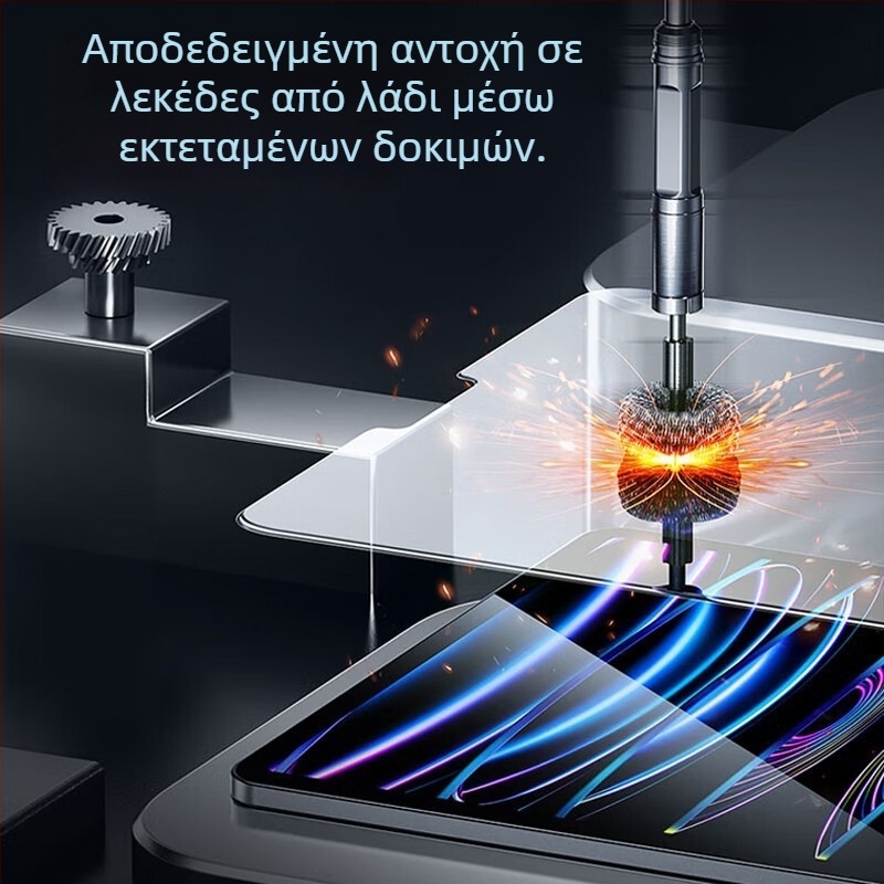 AIBILI Tempered Glass Προστατευτικό Οθόνης για Apple iPad — HD, Ανθεκτικό στη σκόνη, Αντι-δακτυλικά αποτυπώματα, Αντοχή σε πτώσεις, Οθόνη πλήρους μεγέθους