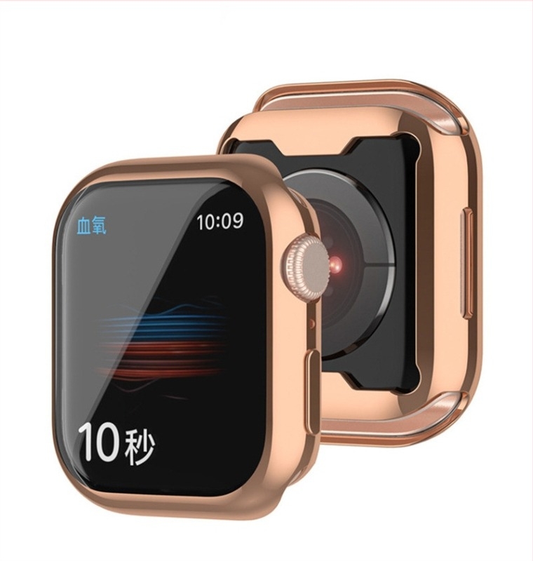 TPU θήκη προστασίας για Apple Watch Series 7 με ηλεκτροπλατινωμένη επίστρωση και προστασία από γρατζουνιές