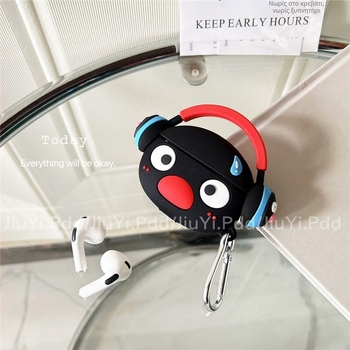 Θήκη προστασίας για Apple AirPods Pro 2 με σχέδιο χαριτωμένου πιγκουίνου - υλικό PVC, στυλ καρτούν, τρισδιάστατος ανάγλυφος