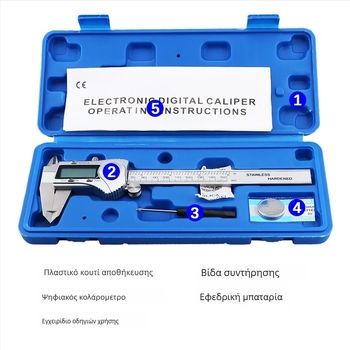 Ninth World βιομηχανικού επιπέδου IP54 ανοξείδωτο ψηφιακό caliper με ηλεκτρονική οθόνη