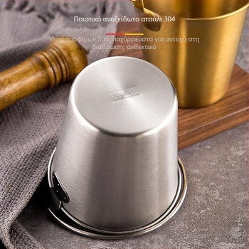 Rongfan Κουβάς σνακ από ανοξείδωτο ατσάλι | Εξοπλισμός ποτών, 2024 κυκλοφορία, με εκτυπωμένο λογότυπο