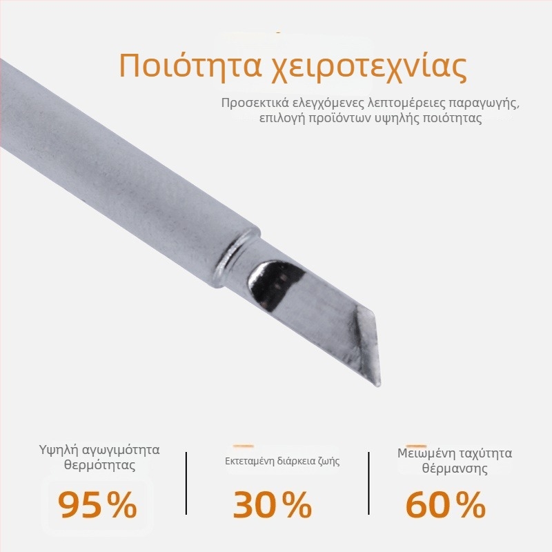 Σετ ακίδων συγκόλλησης από τη σειρά 900M — καθαρός χαλκός, εσωτερική θέρμανση, συμβατές με 936, σετ 5 ή 12 ακίδων