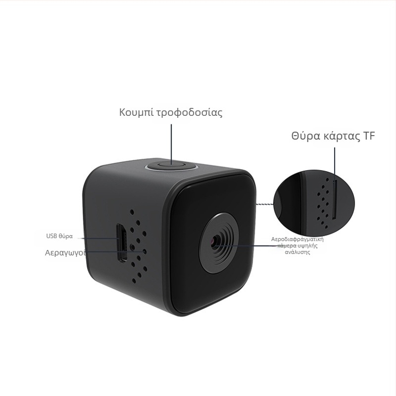 SQ28 αδιάβροχη αεροπορική κάμερα με DV, 1080P βίντεο, νυχτερινή όραση χωρίς φως, αποθήκευση σε TF κάρτα, μπαταρία 90 λεπτών