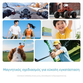Συμπαγής κάμερα δράσης για τοποθέτηση στο στήθος, κατάλληλη για ποδηλασία και αναρρίχηση