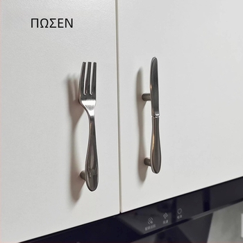 Λαβή ντουλαπιού για μαγειρικά σκεύη, μοντέρνος μινιμαλιστικός σχεδιασμός, κράμα ψευδάργυρου, επιφανειακή τοποθέτηση