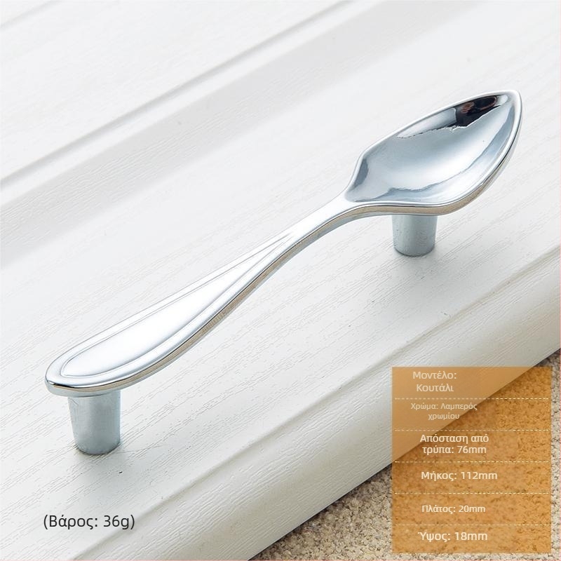 Λαβή ντουλαπιού για μαγειρικά σκεύη, μοντέρνος μινιμαλιστικός σχεδιασμός, κράμα ψευδάργυρου, επιφανειακή τοποθέτηση