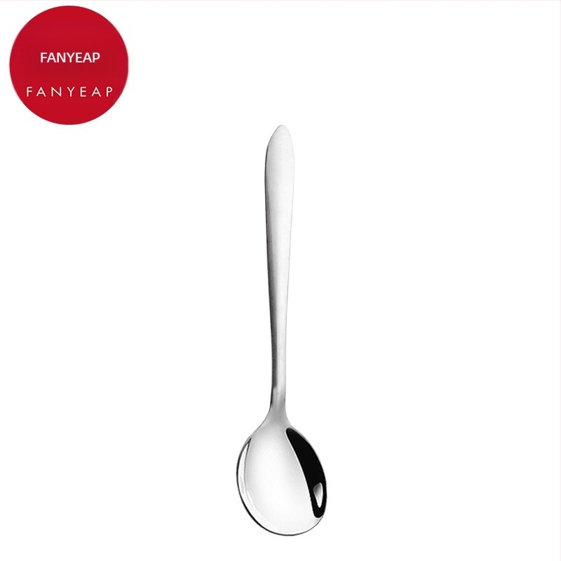 Fan yi κουτάλι από ανοξείδωτο ατσάλι για ενήλικες, απλό στυλ, κουτάλι επιδορτίου και σούπας