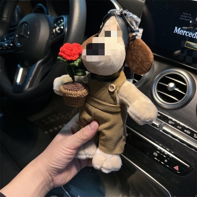 Βελούδινο Κάλυμμα ώμου ζώνης αυτοκινήτου — Μοντέλο SH-2023217-03, Μάρκα Shuai Hao, Προσαρμόσιμο, Χαριτωμένο μοτίβο σκύλου σε πτήση