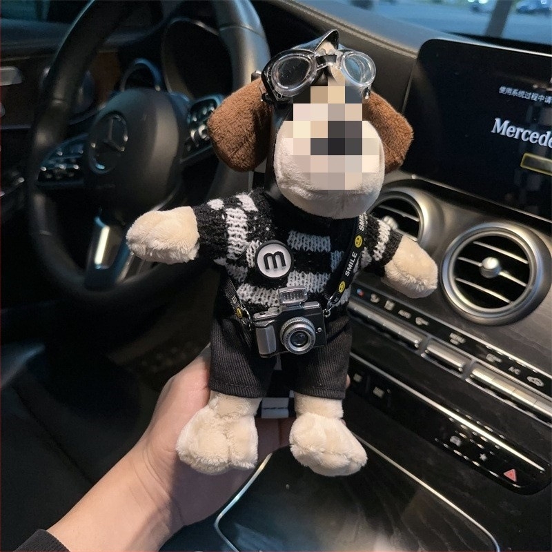 Βελούδινο Κάλυμμα ώμου ζώνης αυτοκινήτου — Μοντέλο SH-2023217-03, Μάρκα Shuai Hao, Προσαρμόσιμο, Χαριτωμένο μοτίβο σκύλου σε πτήση