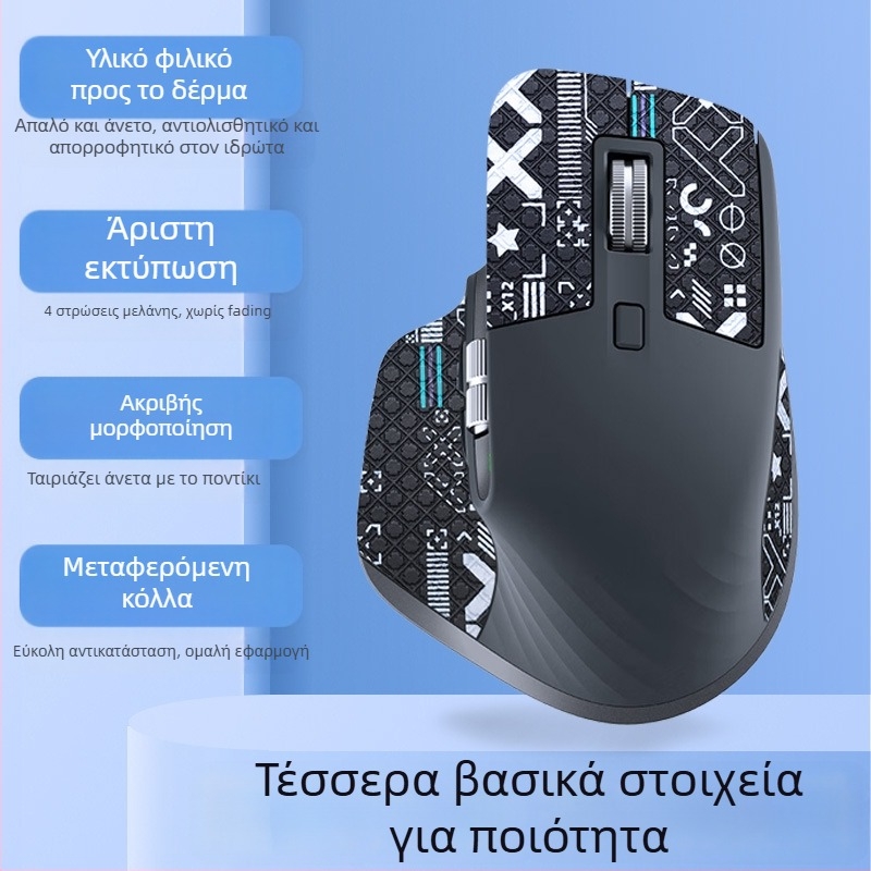 Αντιολισθητικό αυτοκόλλητο ποντικιού Warm Rice MX3, συμβατό με Logitech MX Master 3/3s, δερμάτινο υλικό, δείγματα κατόπιν παραγγελίας