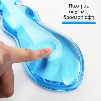 Μαξιλαράκι για ποντίκι με στηριξη καρπού από σιλικόνη, αντιολισθητικό, κατασκευή με έγχυση, μοντέλο g173