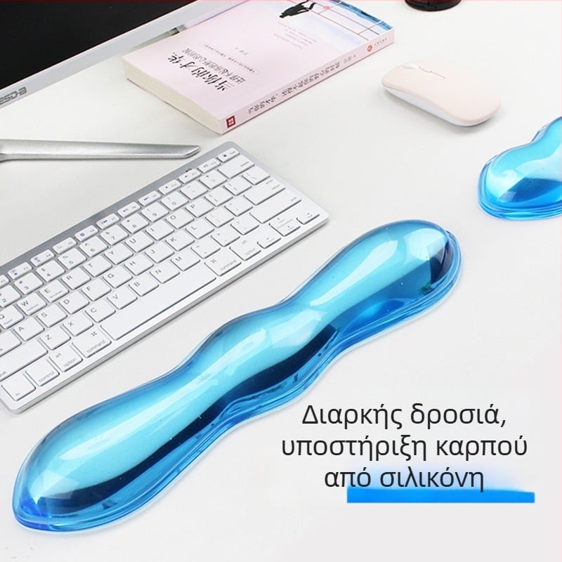 Μαξιλαράκι για ποντίκι με στηριξη καρπού από σιλικόνη, αντιολισθητικό, κατασκευή με έγχυση, μοντέλο g173