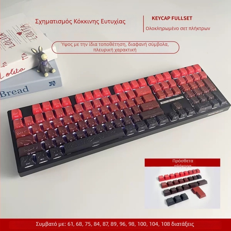 Καπάκια πλήκτρων με πλευρική εγχάραση, διαφανή για διατάξεις 61/68/75/84/87 πλήκτρων; χωρίς φωτισμό; μη αδιαβροχοποιημένα