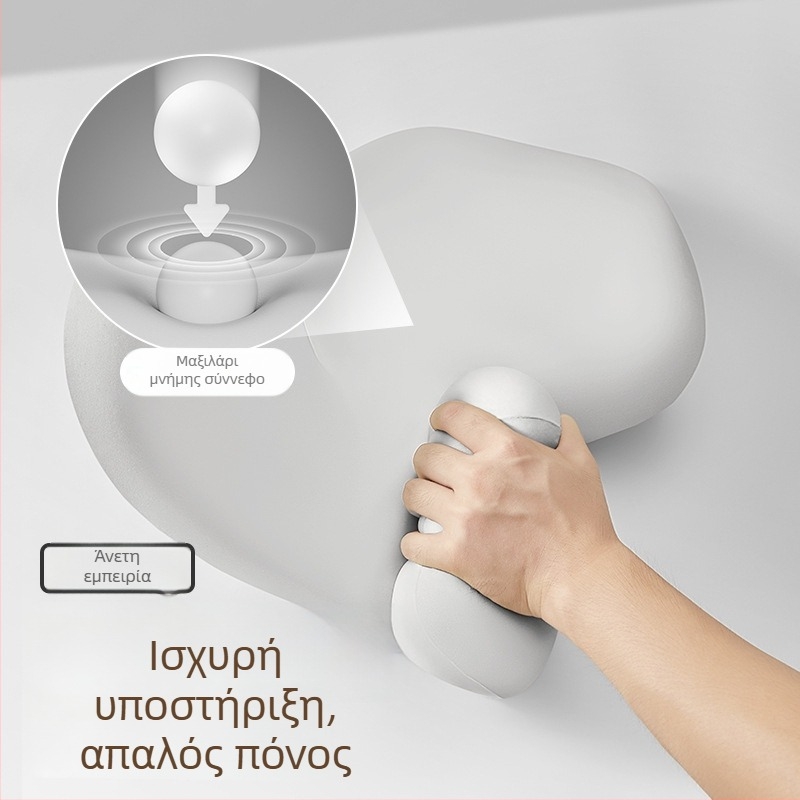 Μαξιλάρι προσκέφαλου αυτοκινήτου και οσφυϊκό μαξιλάρι οδήγησης, στήριξη αυχένα, γέμισμα μνήμης από βαμβάκι, εξωτερικό ύφασμα νάιλον-σπάντεξ, κατάλληλο για τέσσερις εποχές, προσαρμόσιμο