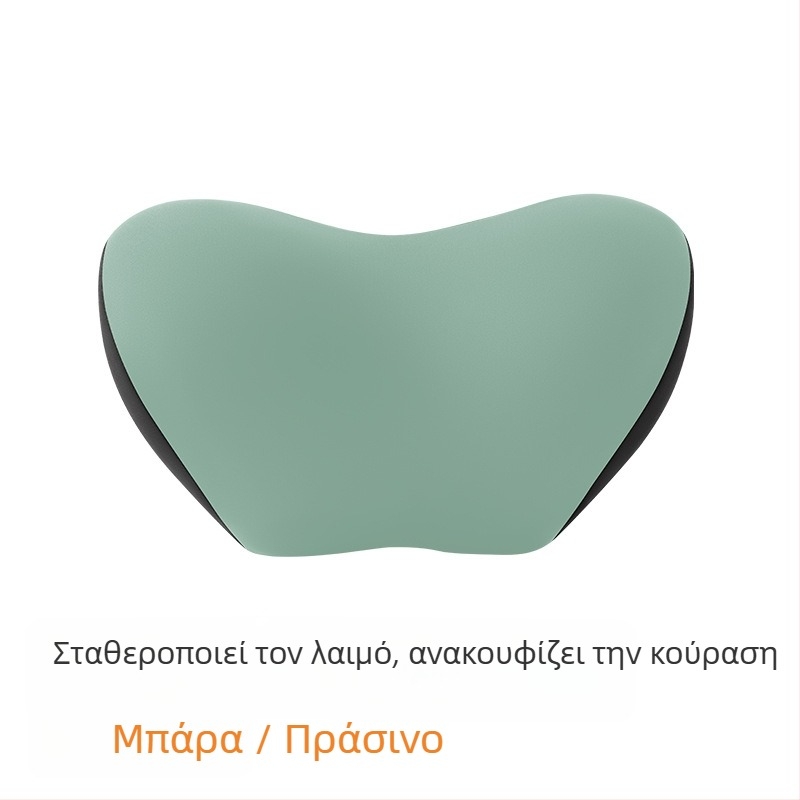 Μαξιλάρι προσκέφαλου αυτοκινήτου και οσφυϊκό μαξιλάρι οδήγησης, στήριξη αυχένα, γέμισμα μνήμης από βαμβάκι, εξωτερικό ύφασμα νάιλον-σπάντεξ, κατάλληλο για τέσσερις εποχές, προσαρμόσιμο