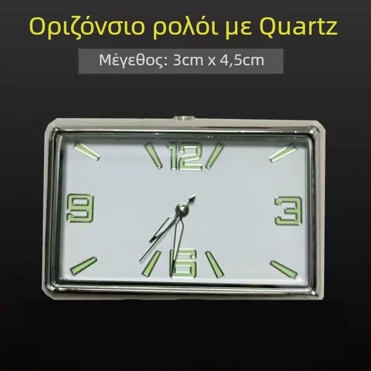 Τετράγωνο ρολόι αυτοκινήτου, κράμα σώματος, σχεδίαση με ρυθμιζόμενη γωνία, μετρητής θερμοκρασίας νερού αυτοκινήτου, καταγωγή: Ντονγκουάν