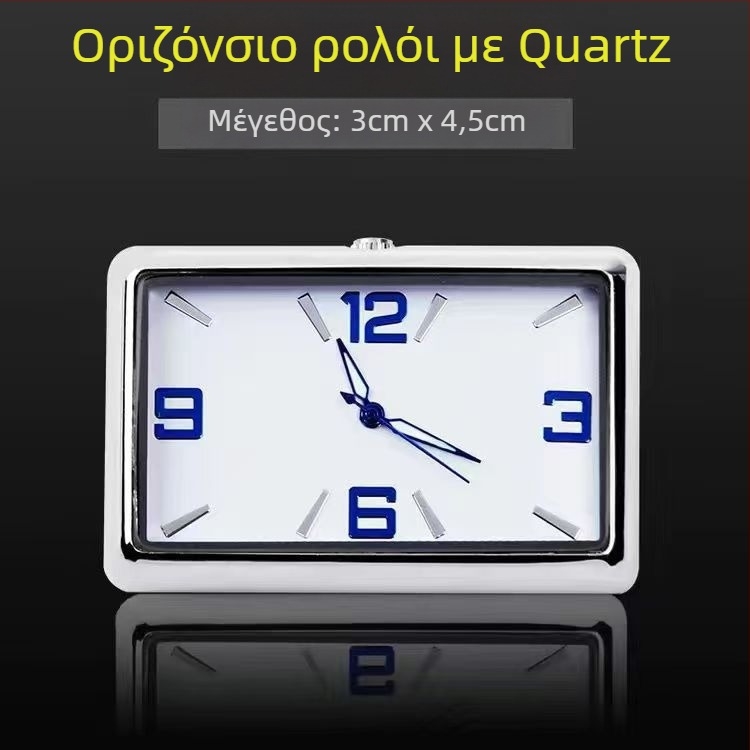 Τετράγωνο ρολόι αυτοκινήτου, κράμα σώματος, σχεδίαση με ρυθμιζόμενη γωνία, μετρητής θερμοκρασίας νερού αυτοκινήτου, καταγωγή: Ντονγκουάν