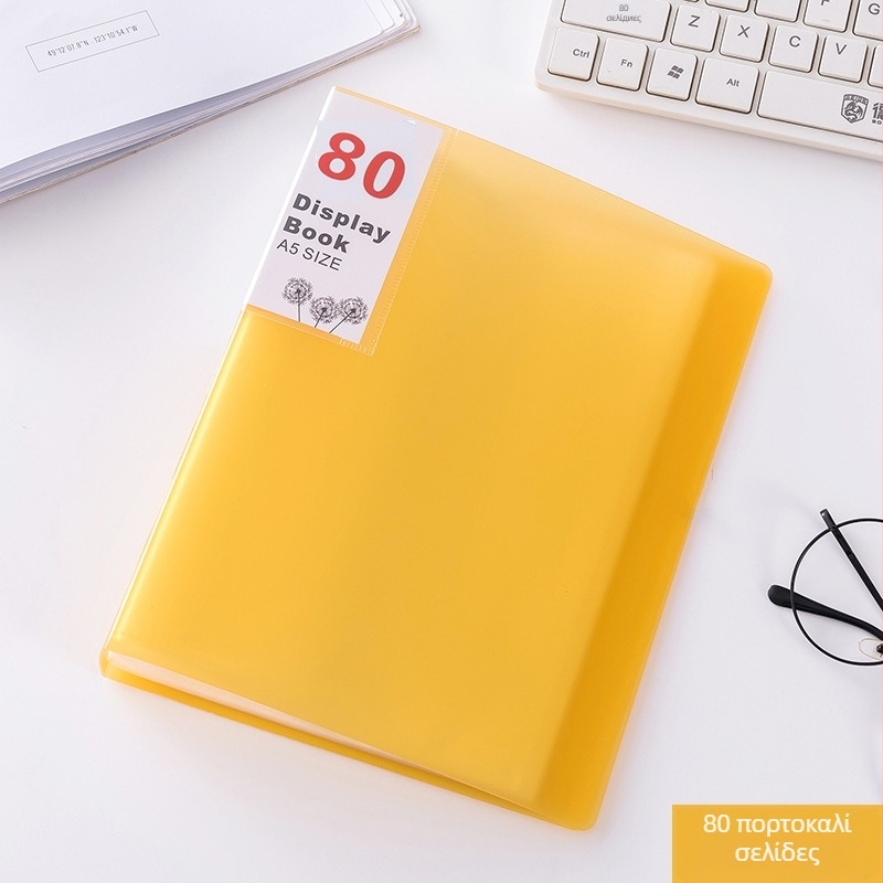 Α5 πολυεπίπεδος φάκελος αρχείων με διαφανείς εσωτερικές σελίδες για αποδείξεις