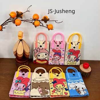 Τσαντάκι χεριού με καρδιά και υφή για κινητό — στυλ φρέσκου και γλυκού, υλικό πολυεστέρας, σχήμα κάθετα τετράγωνο, κλείσιμο με λουκέτο, εσωτερική θήκη για κινητό