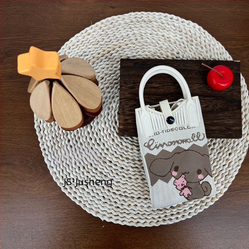 Τσαντάκι χεριού με καρδιά και υφή για κινητό — στυλ φρέσκου και γλυκού, υλικό πολυεστέρας, σχήμα κάθετα τετράγωνο, κλείσιμο με λουκέτο, εσωτερική θήκη για κινητό