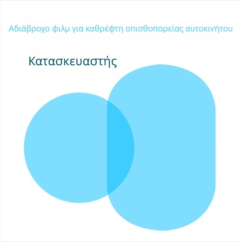 Φιλμ αδιαβροχοποίησης για καθρέφτη οπισθοπορείας αυτοκινήτου, καθολική εφαρμογή, εγκατάσταση με πάστα, μάρκα hrhpym, βάρος 10
